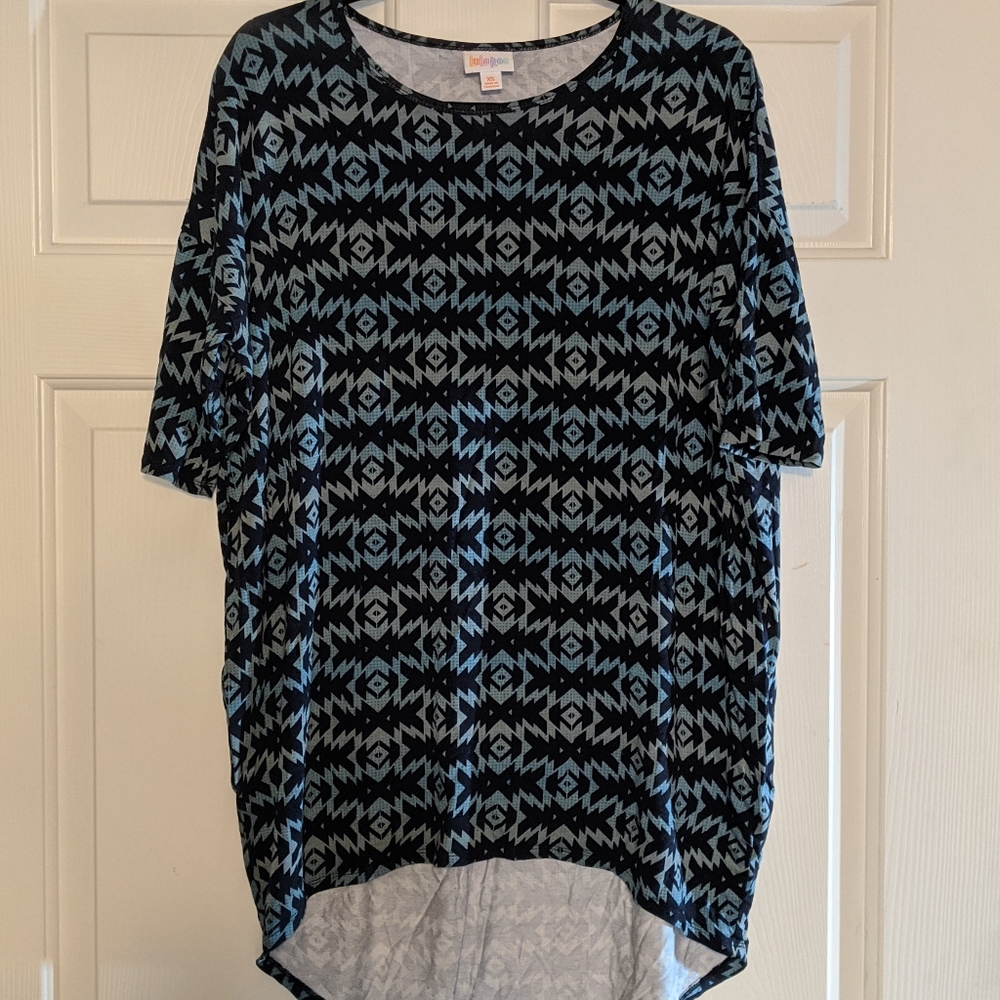 LLR tunic top in blue in XS
